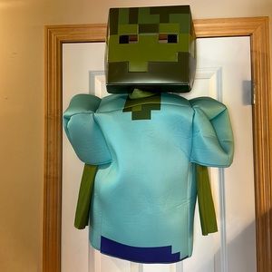 Minecraft zombie halloween costume